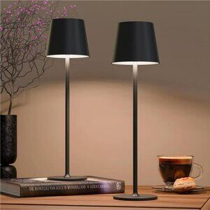 Rechargeable cordless table lamp dimmable led night light battery operated